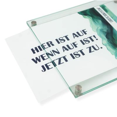 Tuerschild Wechselrahmen für Din A4 que
